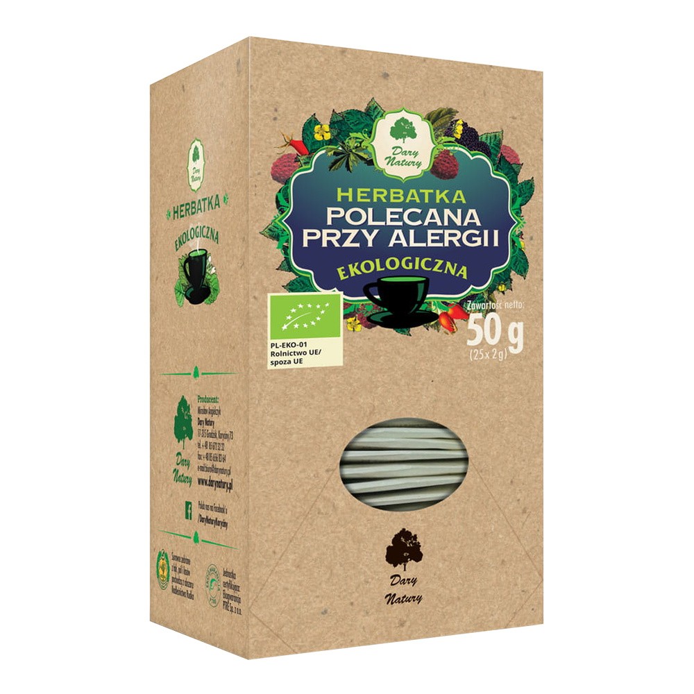 Dary Natury Herbata Polecana przy alergii fix BIO 25*2g 5903246862096