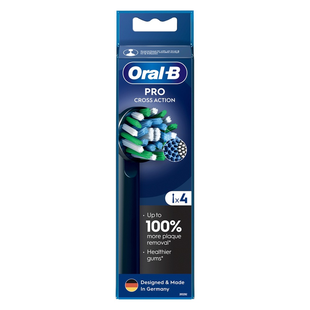Końcówka szczoteczki ORAL-B Pro Cross Action Czarny (4 szt.)
