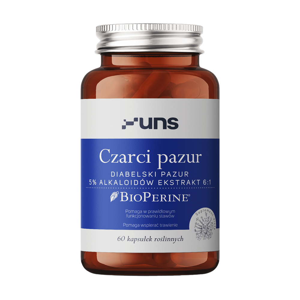 Uns Czarci pazur + Bioperine, kapsułki, 60 szt.
