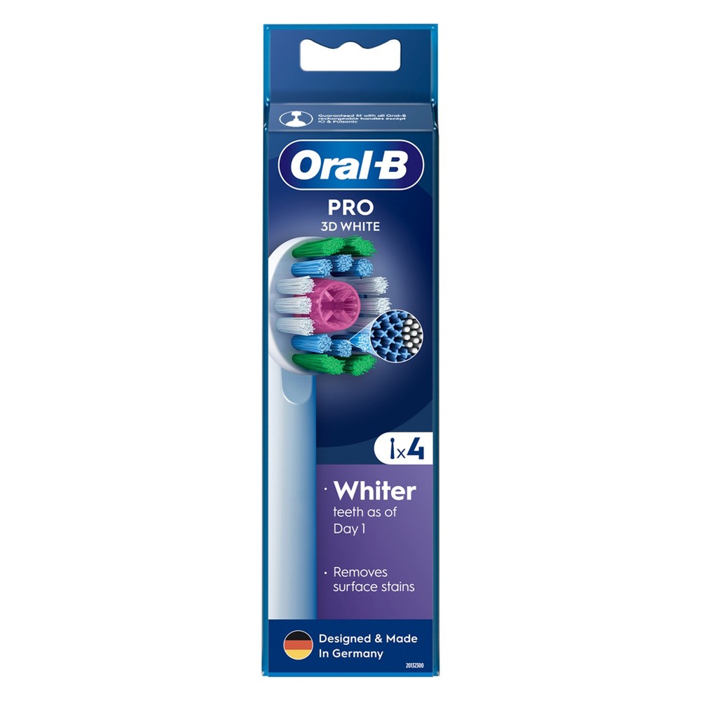 Końcówki do szczoteczek Oral-B EB18pRX 3D White 4 szt.