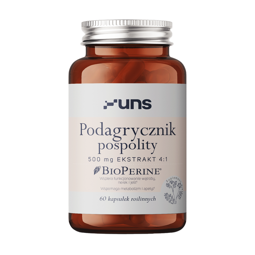 UNS Podagrycznik Pospolity 500mg Ekstrakt 4:1 60vegcaps