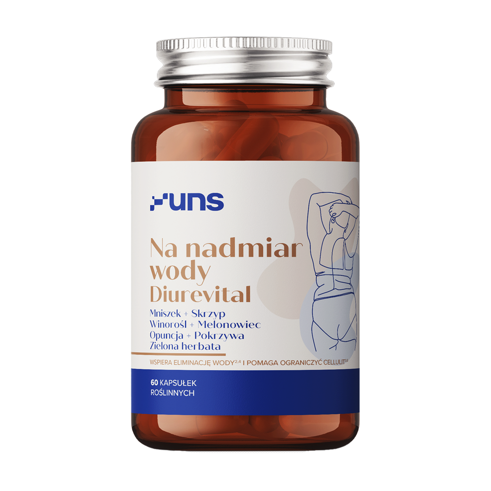 Uns Na nadmiar wody Diurevital, kapsułki, 60 szt.