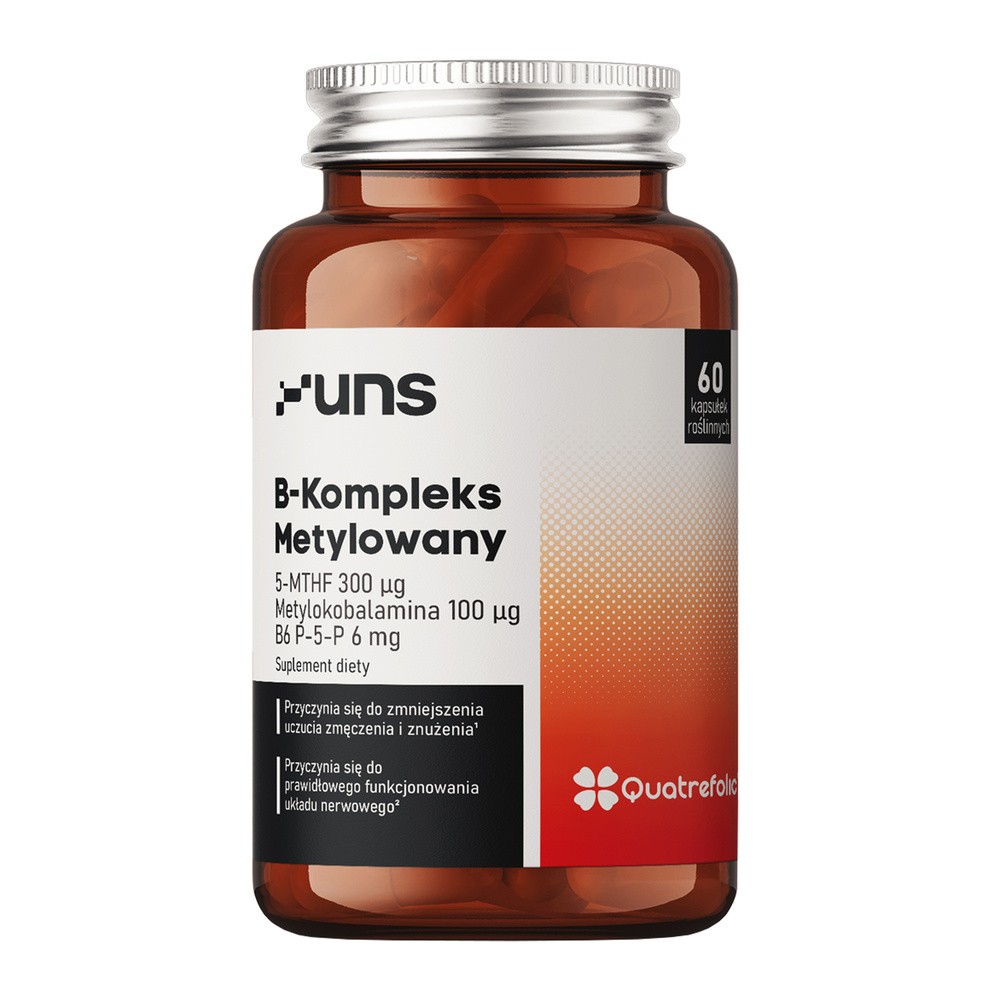 UNS B-Kompleks Metylowany, kapsułki, 60 sztuk