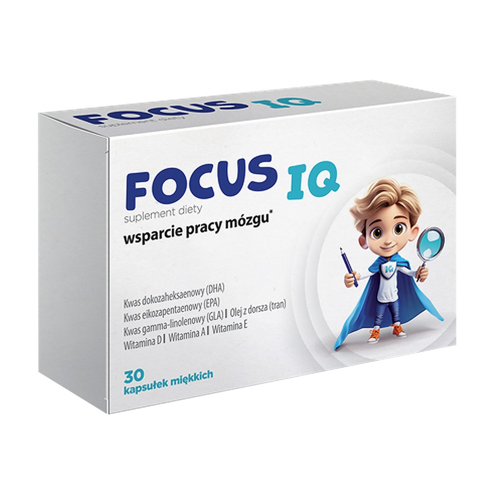 Focus IQ, od 6 lat, 30 kapsułek miękkich