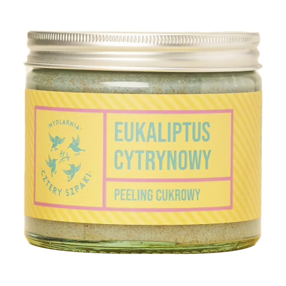 Mydlarnia Cztery Szpaki - Eukaliptus Cytrynowy Naturalny Peeling cukrowy do ciała 250 ml