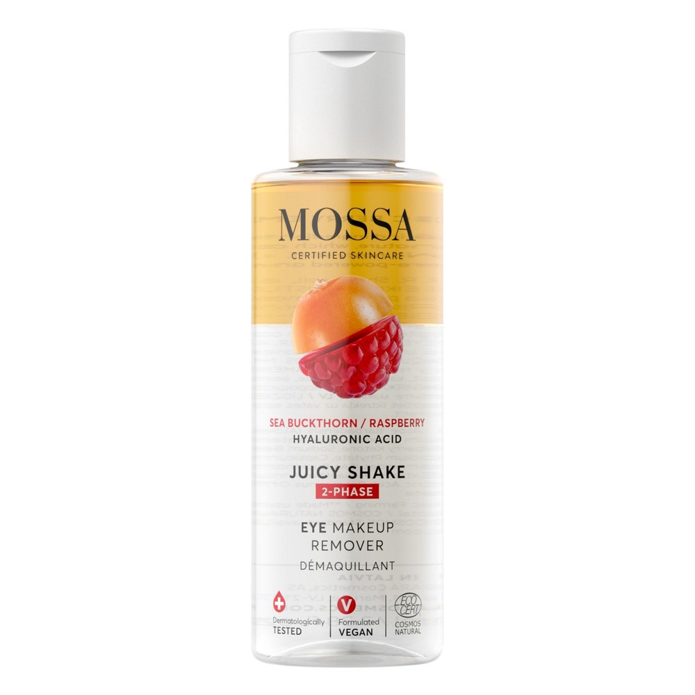 Mossa, dwufazowy płyn do demakijażu oczu z rokitnikiem i maliną,100 ml