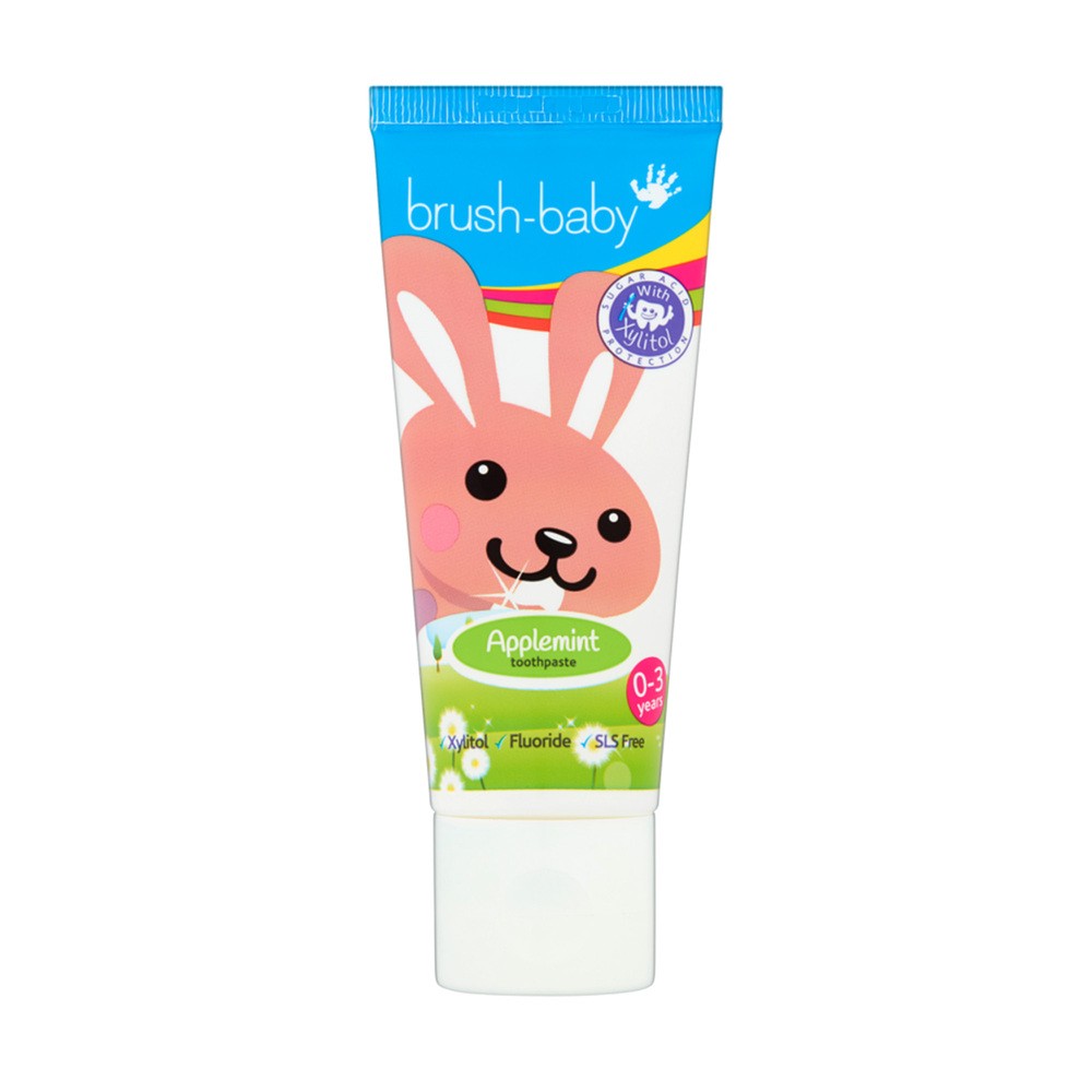 BrushBaby BrushBaby Pasta dla dzieci (0-3 lat) 75 ml APPLE