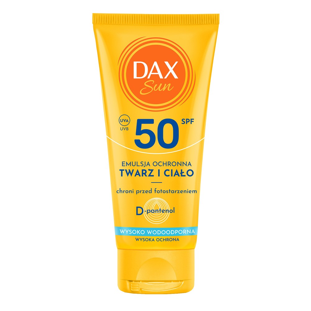 Dax Sun emulsja ochronna do twarzy i ciała SPF50 Travel Size 50ml