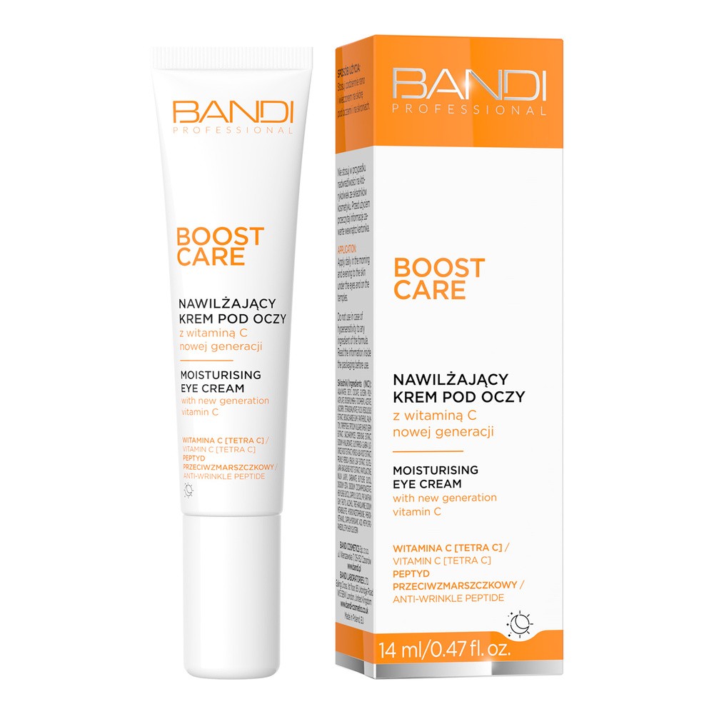 Bandi Boost Care, nawilżający krem pod oczy z witaminą C nowej generacji, 14ml