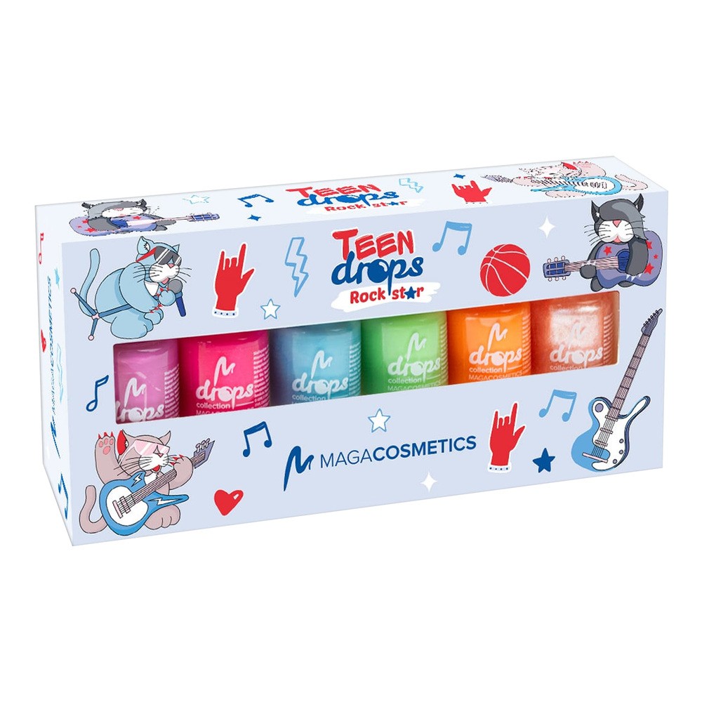 Maga Lakier do paznokci Drops Rock Star 3 6 x 6 ml