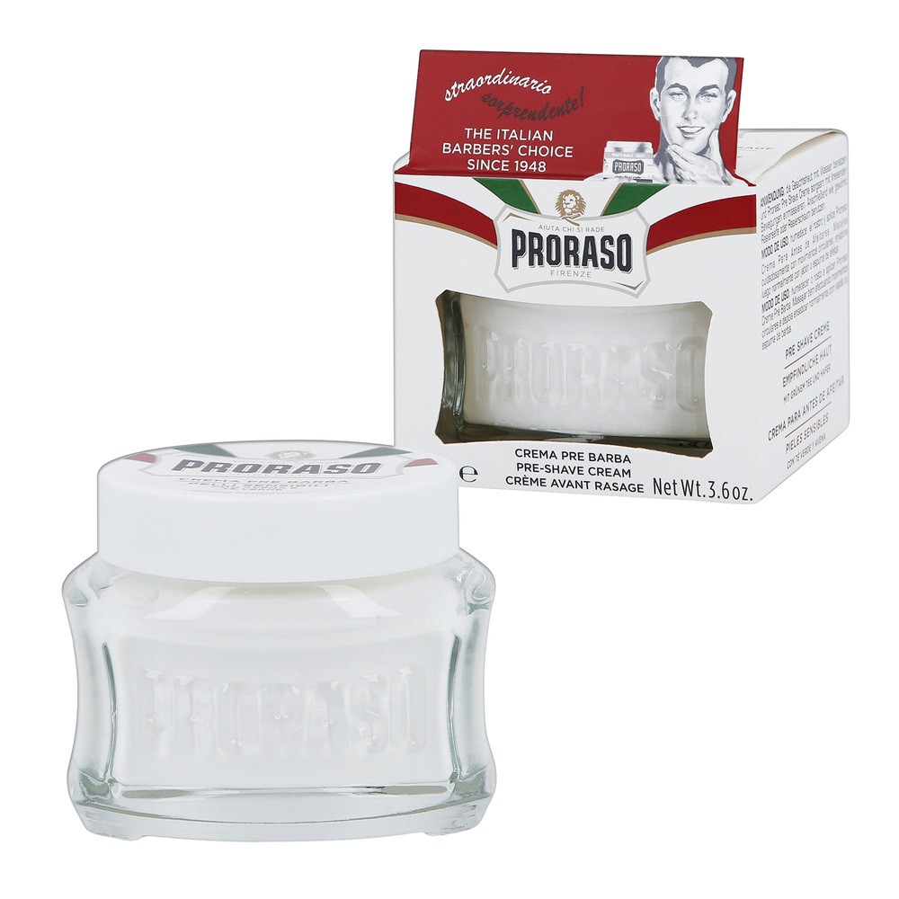 PRORASO Krem przed goleniem do skóry wrażliwej - White Pre Shaving Cream Krem przed goleniem do skóry wrażliwej - White Pre Shaving Cream
