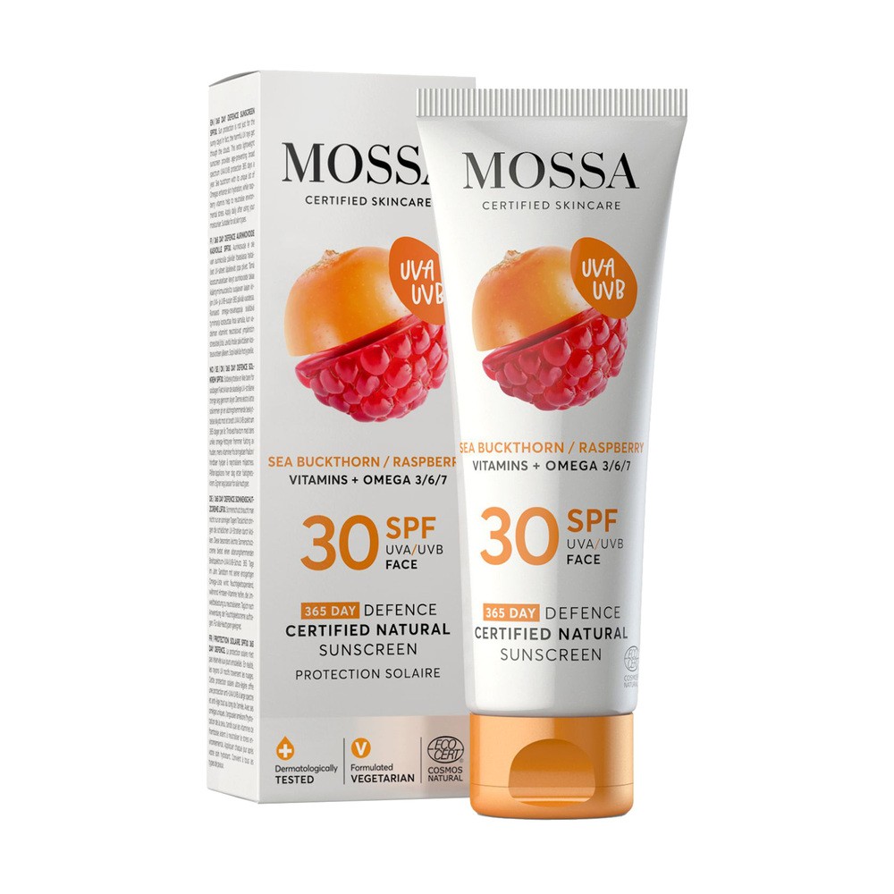 MOSSA_Całoroczny naturalny filtr przeciwsłoneczny do twarzy SPF 50ml