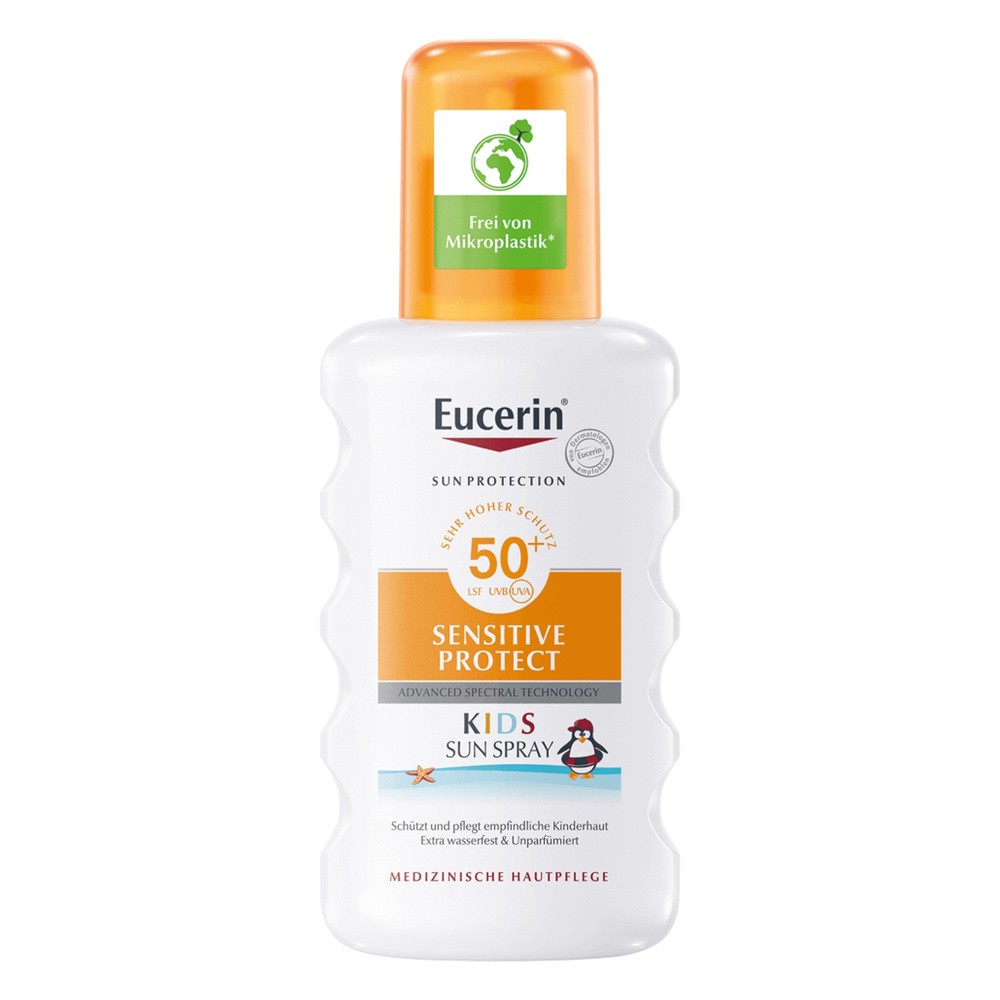 Eucerin Sensitive Protect, Spray ochronny dla dzieci SPF50+