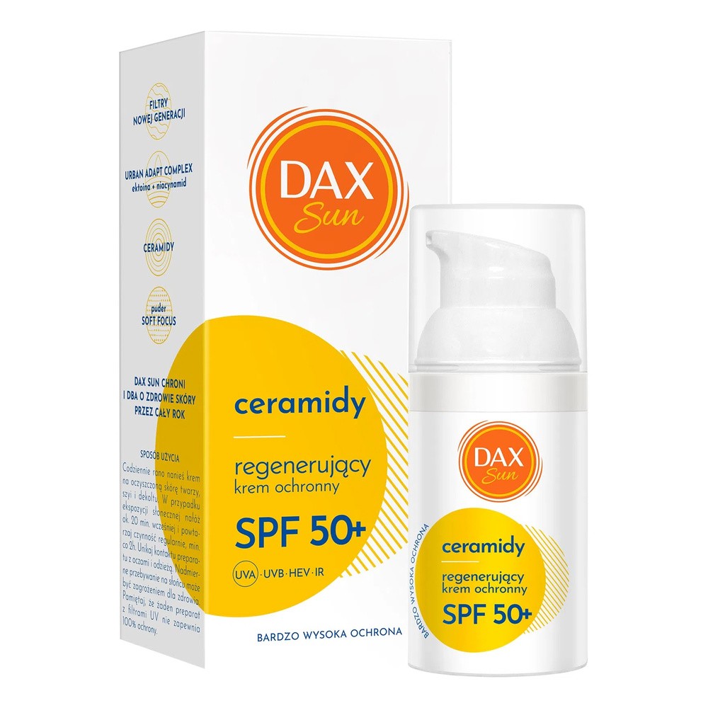 DAX Sun Regenerujący krem ochronny z ceramidami SPF 50+ 30 ml