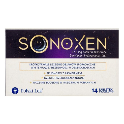 Polski Lek, Sonoxen, 12,5 mg, tabletki powlekane, 14 sztuk