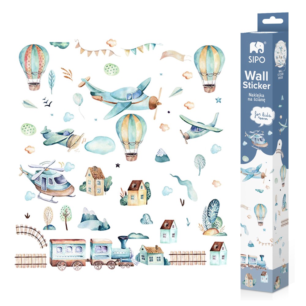 Naklejki na ścianę SIPO Samoloty i balony WS63024