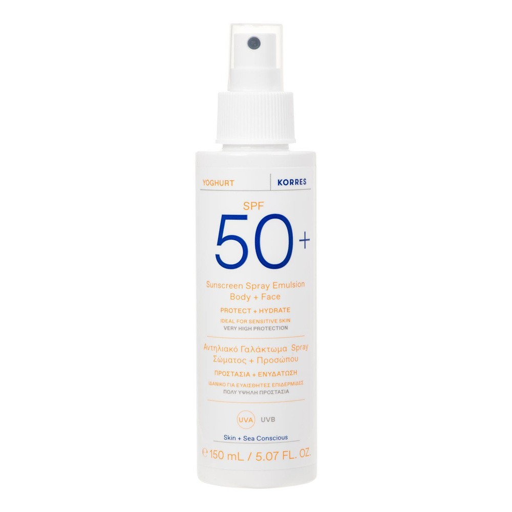 Korres Yoghurt spray do ciała i twarzy SPF50+, 150ml