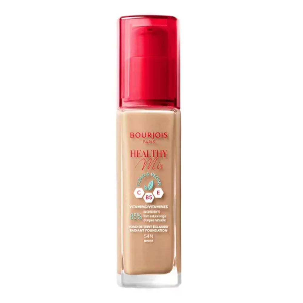 BOURJOIS Paris Healthy Mix Clean & Vegan Radiant Foundation podkład 30 ml dla kobiet 54N Beige