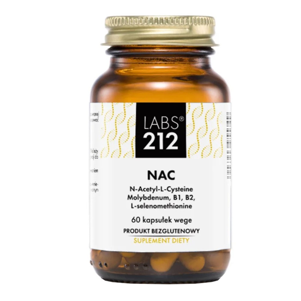 Labs212 Nac - N-Acetylo-L-Cysteina 300 mg suplement diety 60 kaps. - suplement
