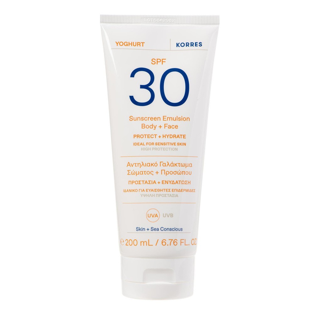 Korres Yoghurt emulsja do ciała i twarzy SPF30 tubka, 200ml