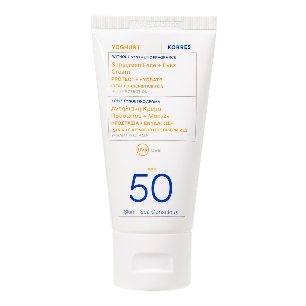 KORRES YOGHURT Krem-żel ochronny do twarzy i oczu SPF50, 50ml