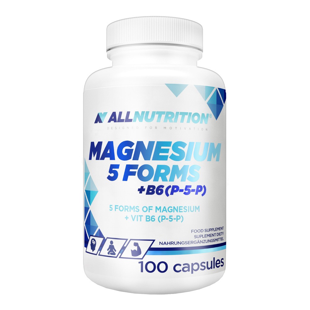 Allnutrition Magnesium 5 Forms + B6 (P-5-P), 100 kapułek