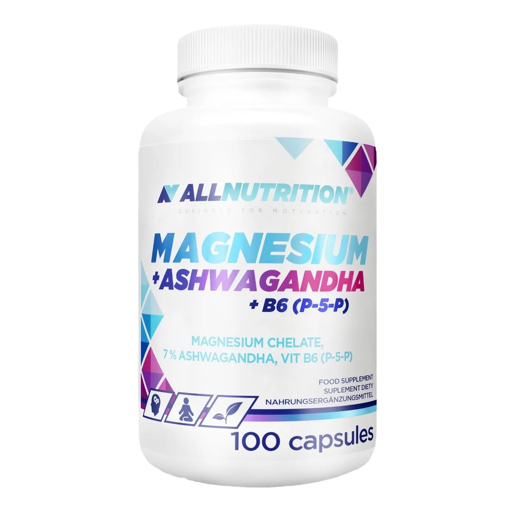 Allnutrition Magnesium +Ashwagangha+B6(P-5-P) Kapsułki