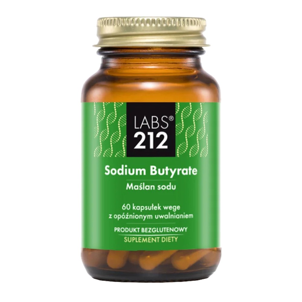 LABS212 Sodium Butyrate - Maślan sodu (60 kaps.)