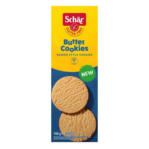 Schar Herbatniki Maślane Butter Cookies bezglutenowe 100g - Schär