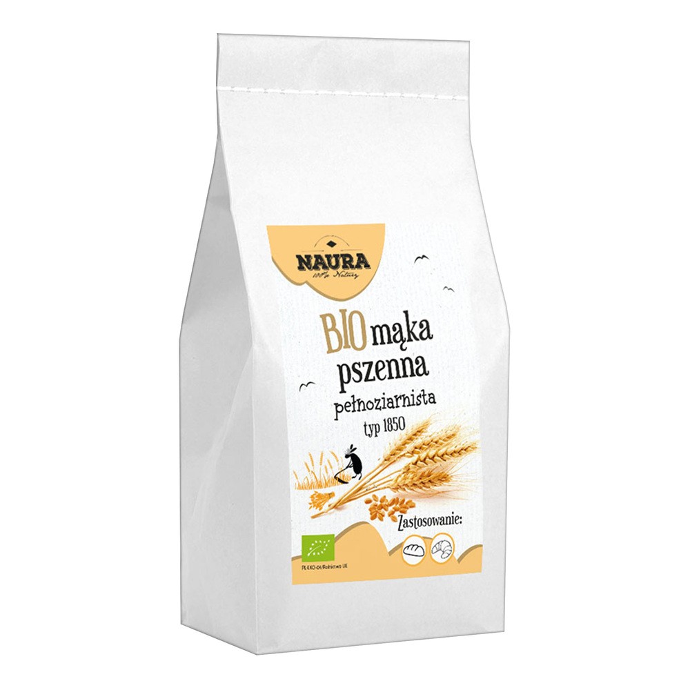 Naura Mąka pszenna pełnoziarnista typ 1850 1 kg TAK