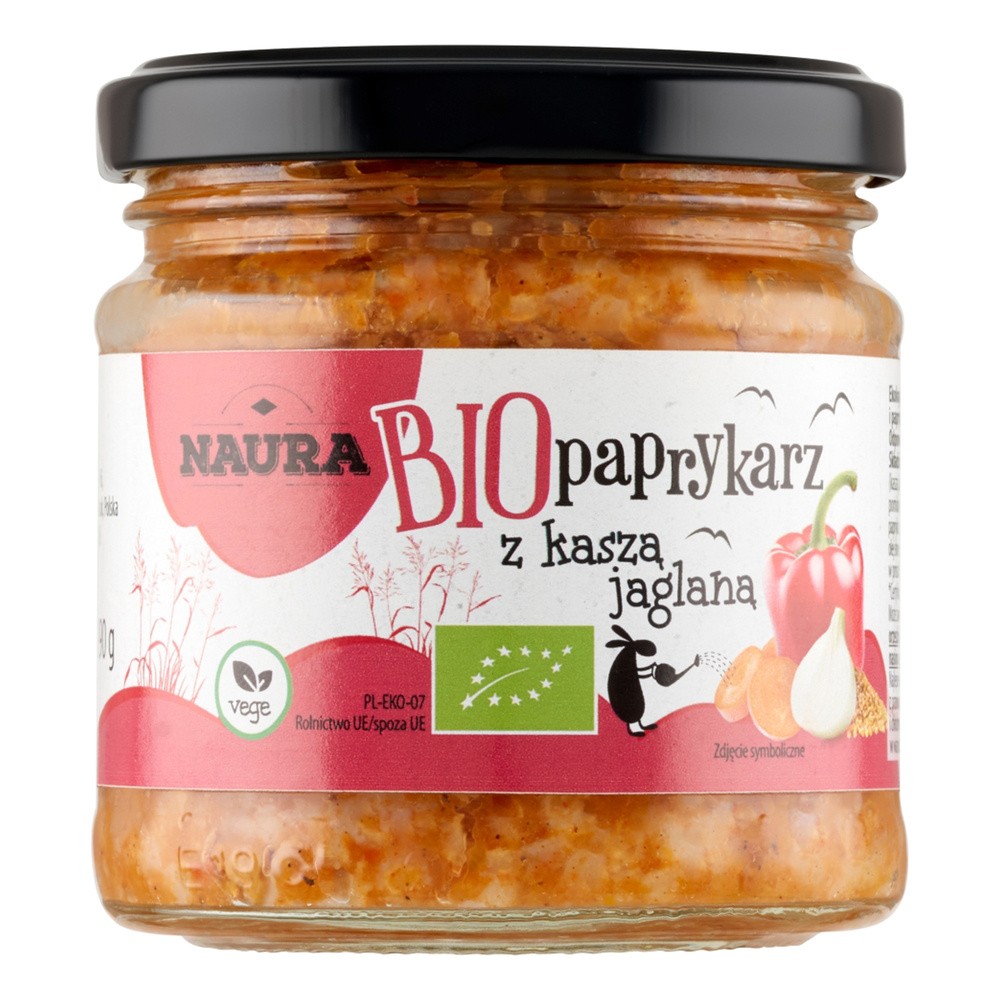 Naura Paprykarz z kaszą jaglaną wegański BIO 190 g