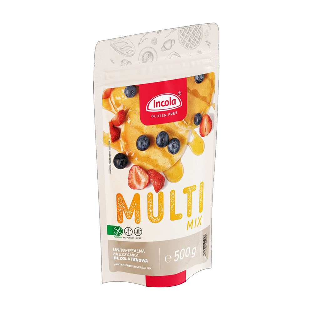Mąka uniwersalna MIX bezglutenowa 500 g Incola