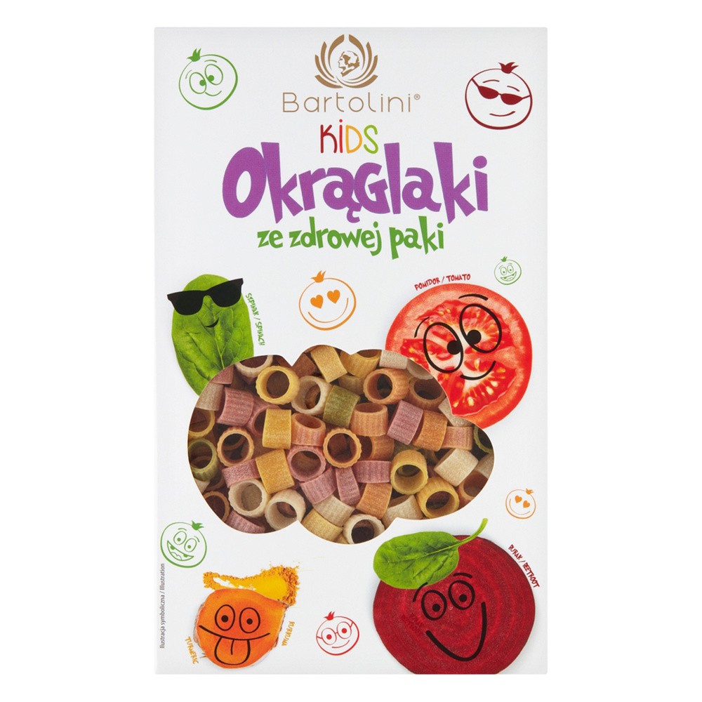 Bartolini P.P.H TABIT sp z o.o. ul.Boryszewsk Makaron Kids Okrąglaki ze Zdrowej Paki 250 g M00-A20B-158F9