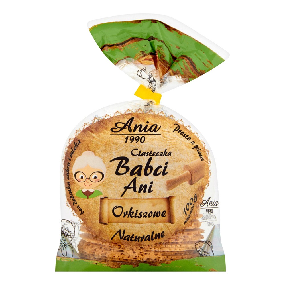 Ania Ciasteczka Babci Ani Orkiszowe Naturalne 100 g