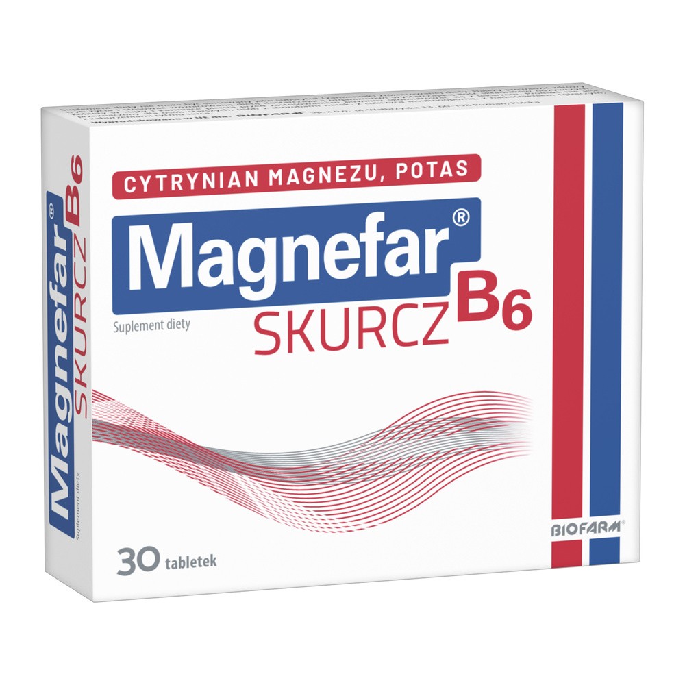 Magnefar B6 Skurcz, 30tabl.