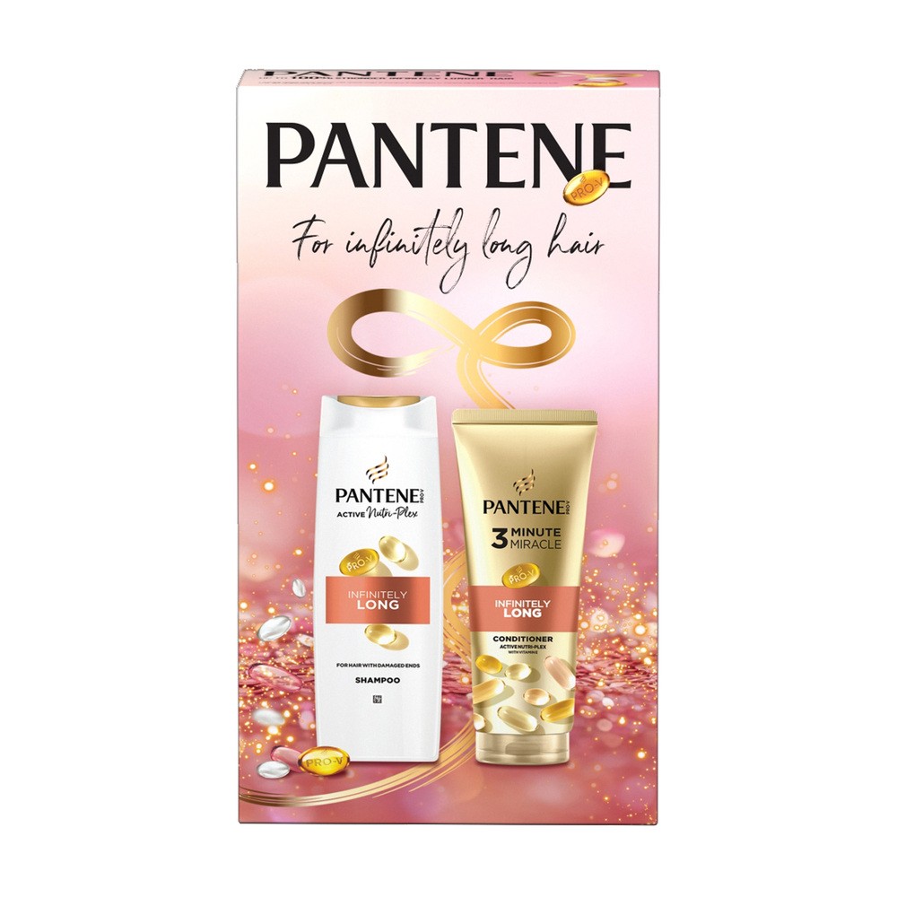 Zestaw upominkowy Pantene Infinitely Long Szampon 400 ml + Odżywka 220 ml (8700216614870)