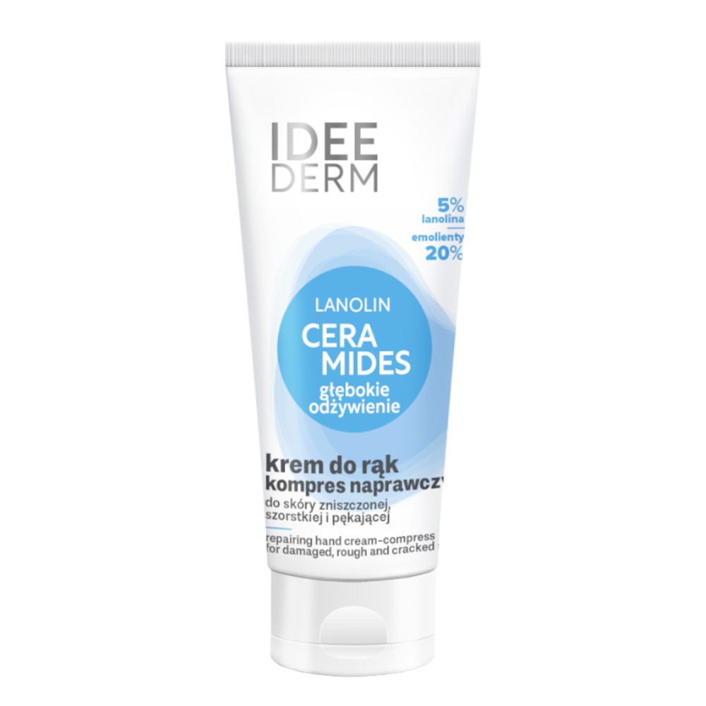 Idee Derm, ceramidowy krem-kompres naprawczy do rąk, 75 ml
