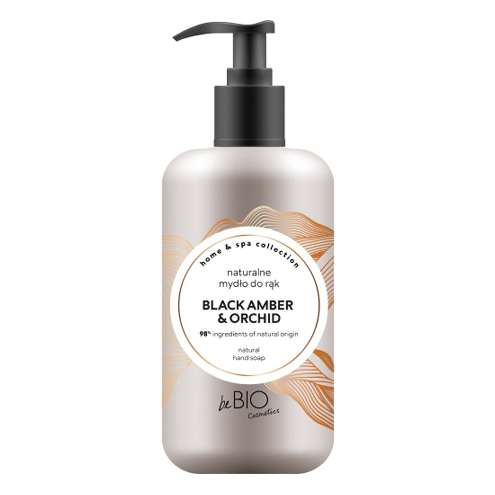 beBIO Home & Spa mydło naturalne do rąk Black Amber & Orchid 300 ml
