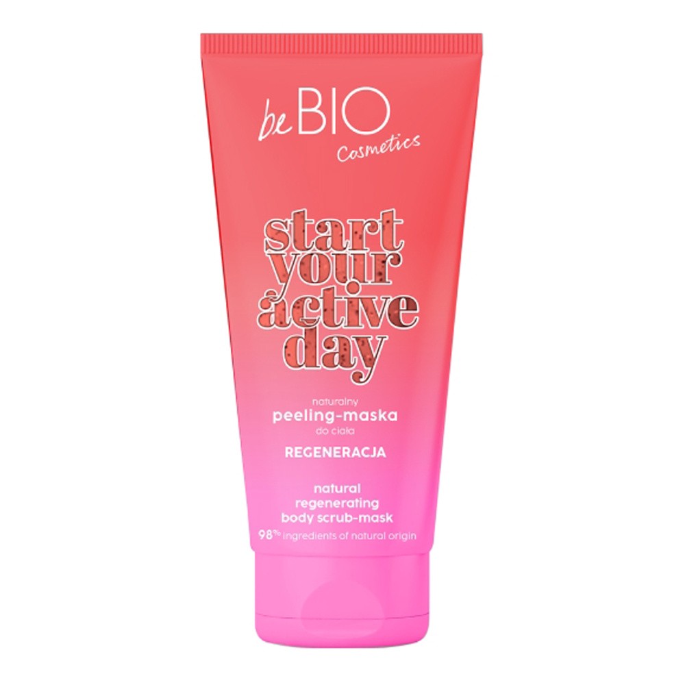 beBIO Start Your Active Day Naturalny peeling-maska REGENERACJA, 200 ml