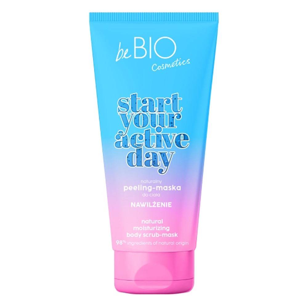 beBIO Start Your Active Day Naturalny peeling-maska NAWILŻENIE, 200 ml