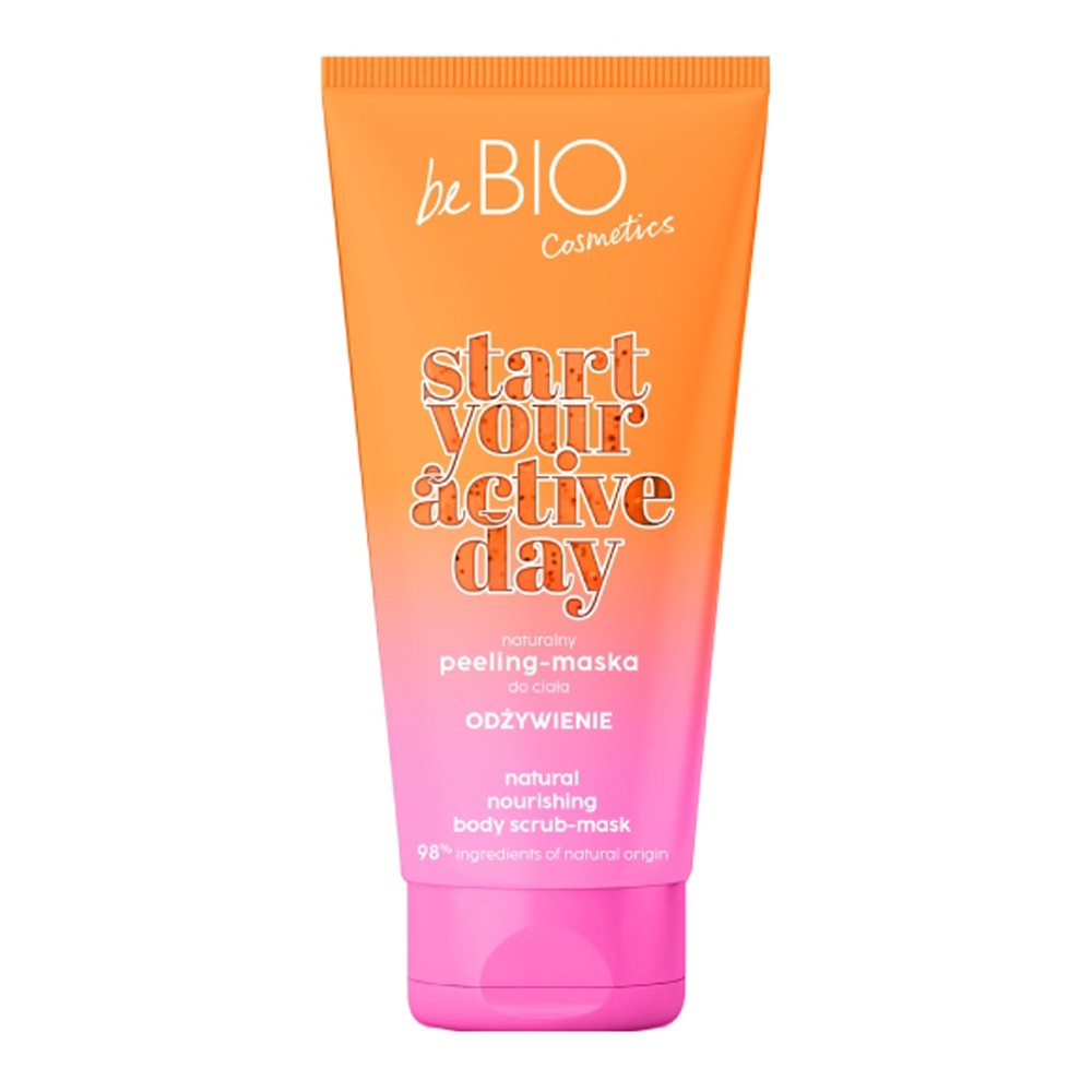 beBIO Start Your Active Day Naturalny peeling-maska ODŻYWIENIE, 200 ml