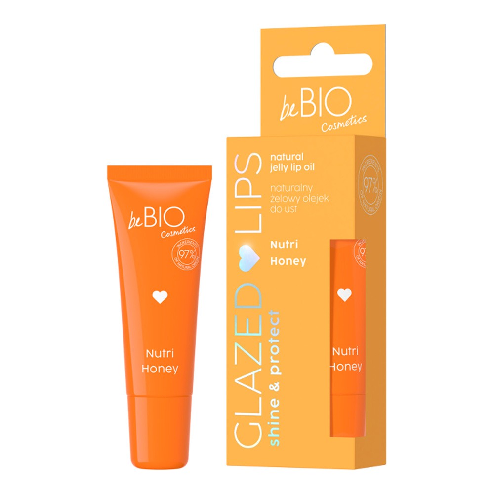 BeBIO Glazed Lips Naturalny żelowy olejek do ust Nutri Honey