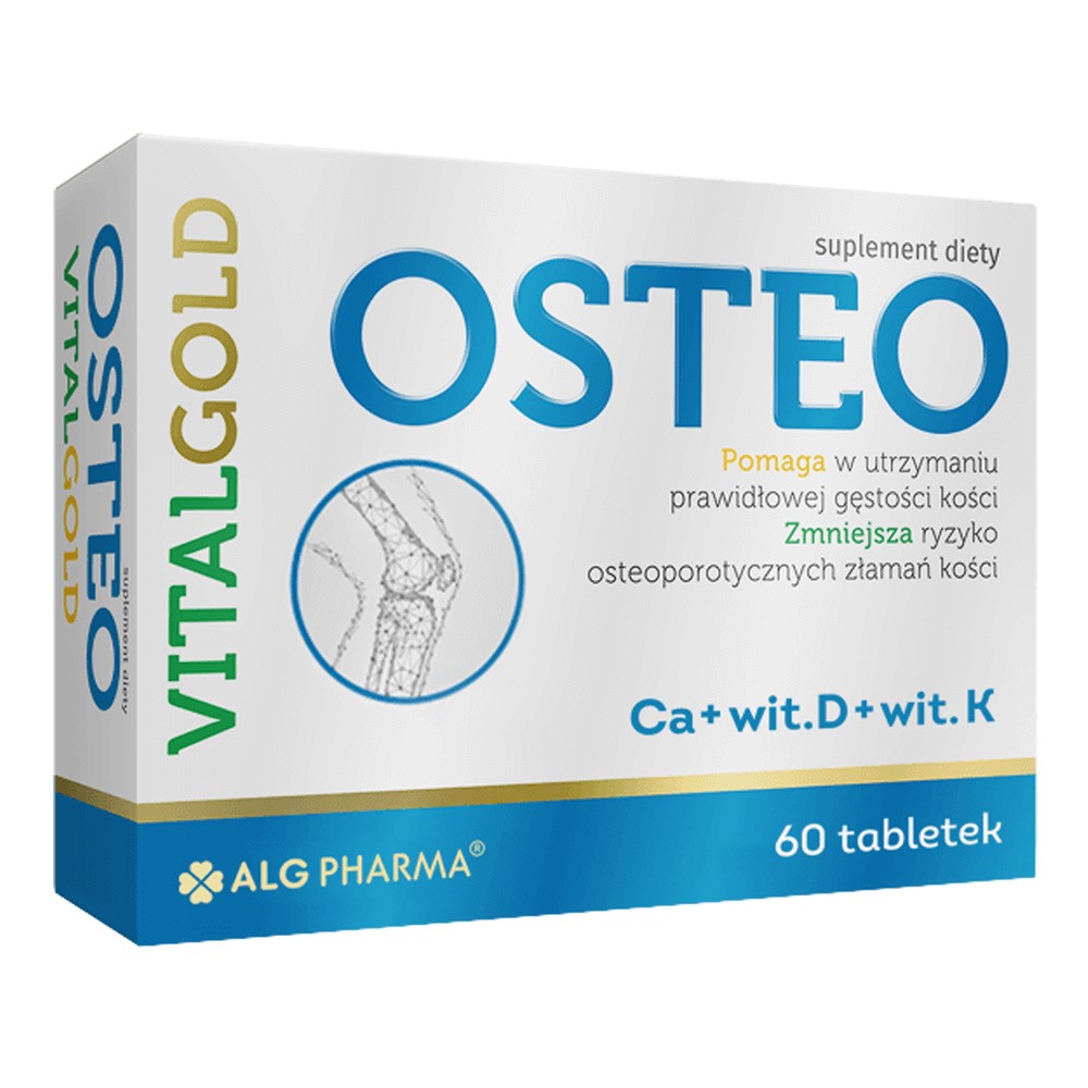 ALG PHARMA POLAND SP. Z O.O. Alg Pharma Witamina K2 MK-7 + D3 VitalGold 60 tabletek 3161161