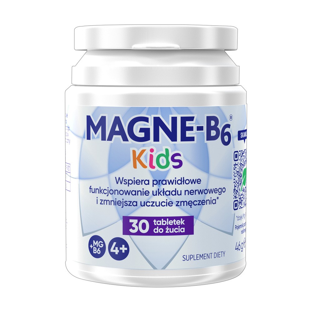 Magne B6 Kids, od 4 lat, smak arbuzowy, 30 tabletek do żucia