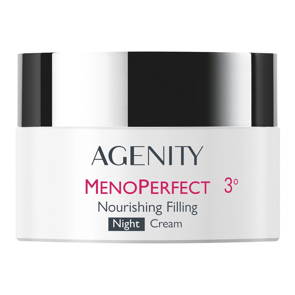 Agenity 3° MenoPerfect, odżywczy krem wypełniający na noc, 50 ml