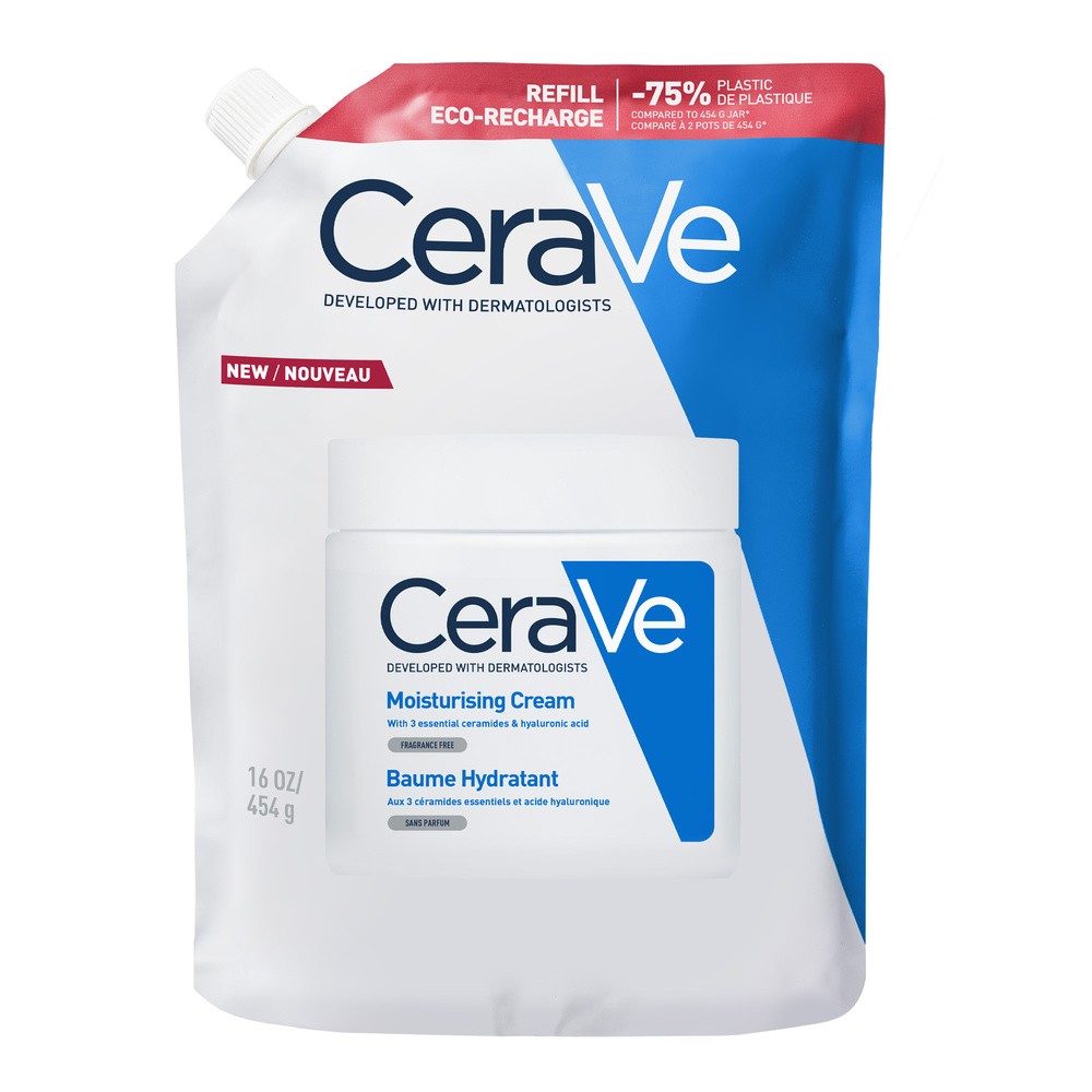 CeraVe Nawilżający balsam do twarzy i ciała, Opakowanie refillowe, 454 g