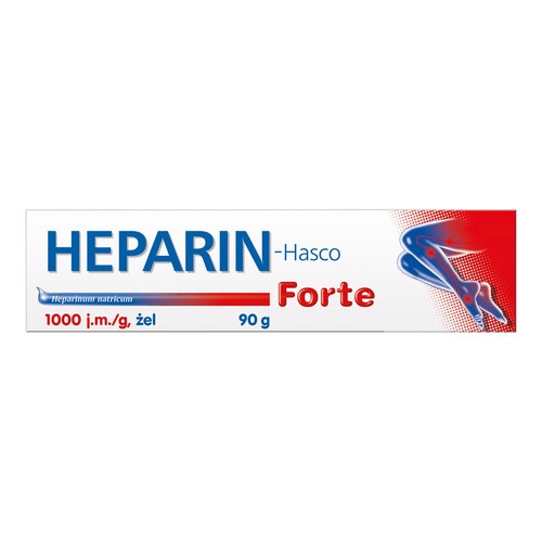 HEPARIN-HASCO Forte żel 1000 j.m/g, 90 g