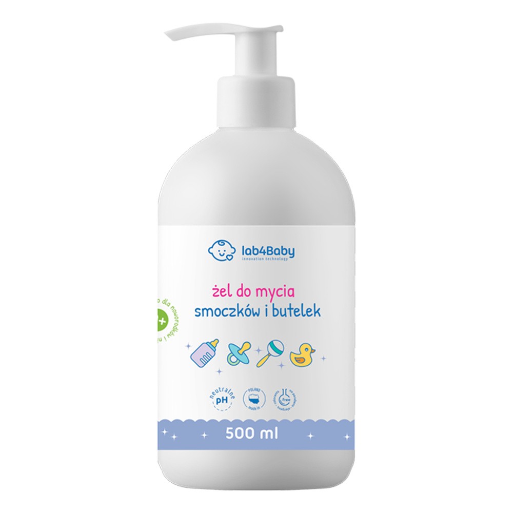 Lab4Baby Żel do mycia smoczków i butelek 500 ml