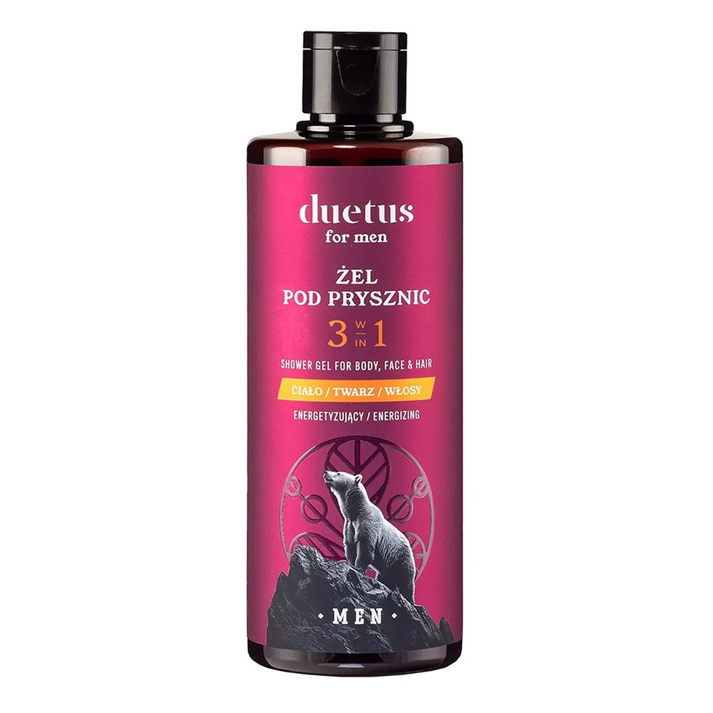 Duetus For Men energetyzujący żel pod prysznic 3w1 300ml