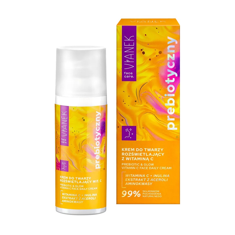 Vianek Prebiotyczny Krem do twarzy rozświetlający z witaminą C 50ml